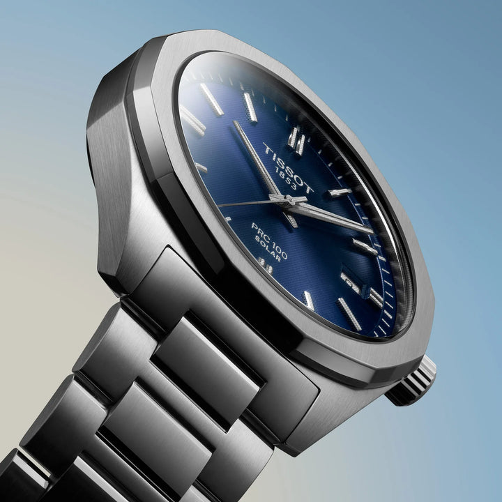 Tissot PRC 100 Solar 39 mm blauer Quarzstahl T151.422.11.041.00