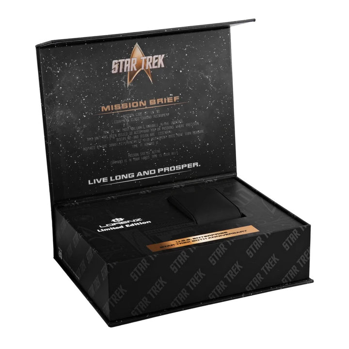 Lorenz watch STAR TREK Deep Space Limited Edition 40x36 mm black automatic steel black PVD finish 030287LE