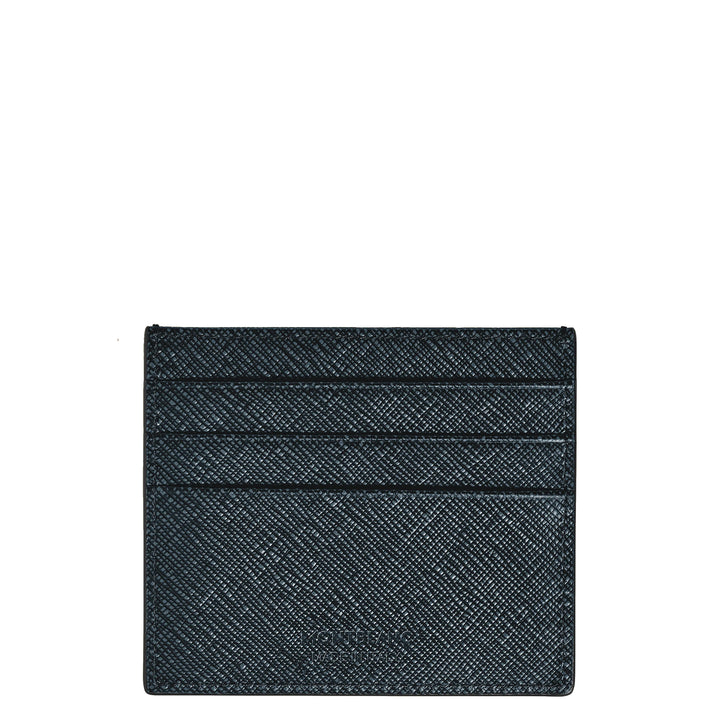 Montblanc card holder 6 compartments Sartorial blue tweed 220389