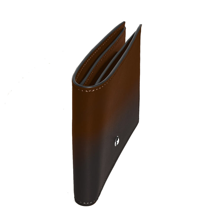 Portefeuille Montblanc 6 compartiments Meisterstück marron ombré 220315