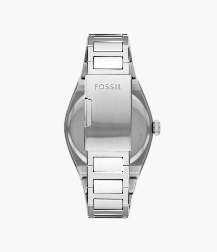 Fossil Everett Uhr 42 mm schwarzer Quarzstahl FS5821