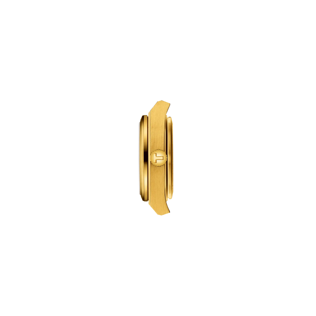 Tissot PRX 25 mm Champagner-Quarz-Stahl, Gelbgold, PVD-Finish T137.010.33.021.00