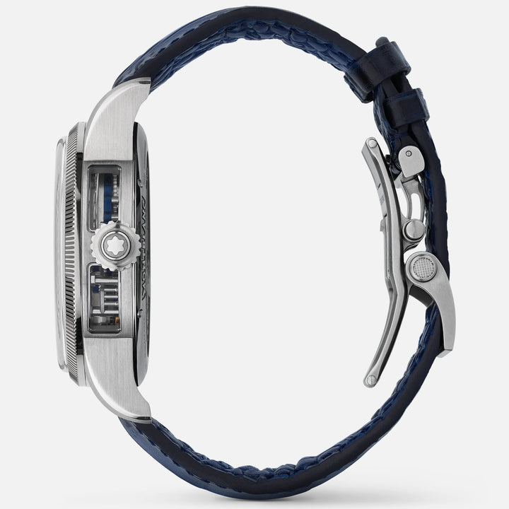 Montre Montblanc 1858 The Unveiled Minerva Chronograph Limited Edition - 100 pièces 43 mm manuel squelettique en acier 133296