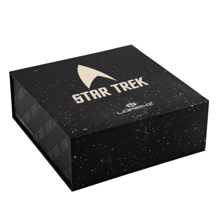 Lorenz STAR TREK Command watch 40x36 mm green quartz steel gold PVD finish 030287KK