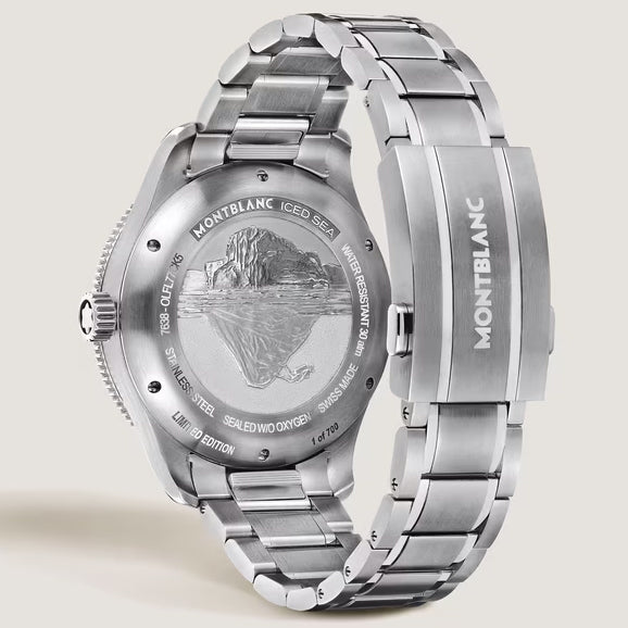 Montblanc orologio Iced Sea Automatic Date 0 Oxygen Edizione Limitata 700 Esemplari 41mm beige automatico acciaio 137211