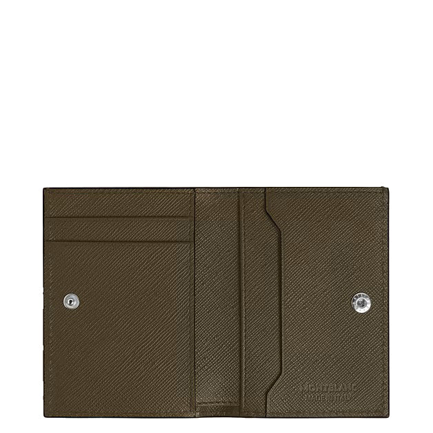 Montblanc portafoglio mini 4 tasche pelle Sartorial kaki 221508