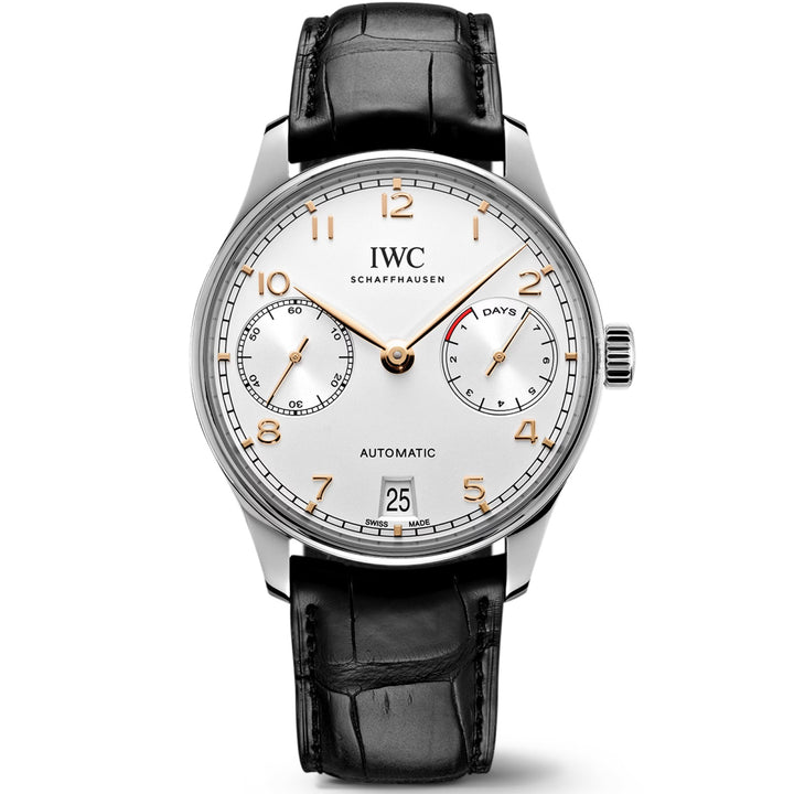 IWC Spezzoni Standard Standard Black Thursed Black Alligator 22/18 für Ardiiglione IWA47712 Schnalle