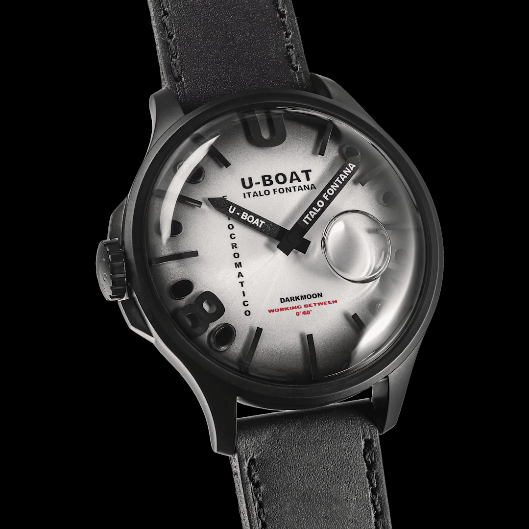 U-BOAT-Uhr Darkmoon Kama PVD Grey 46,50 mm grauer Quarzstahl PVD grau 3339