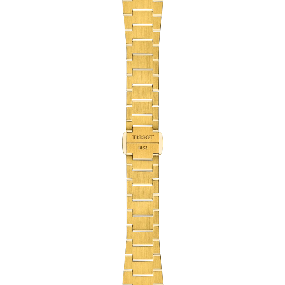 Tissot PRX 25 mm Champagner-Quarz-Stahl, Gelbgold, PVD-Finish T137.010.33.021.00