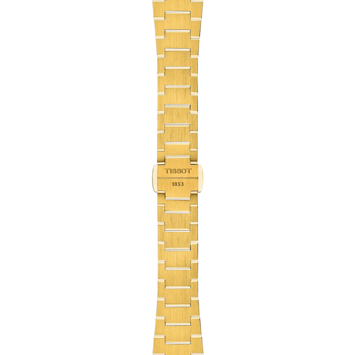 Tissot PRX 25 mm Champagner-Quarz-Stahl, Gelbgold, PVD-Finish T137.010.33.021.00