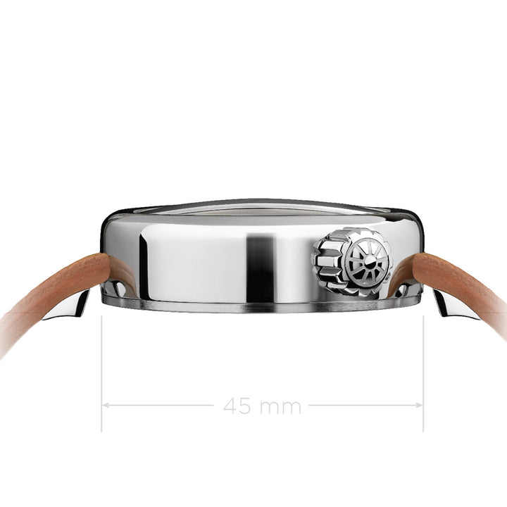 Giuliano Mazzuoli orologio Manometro 45mm bianco automatico acciaio MRP05N