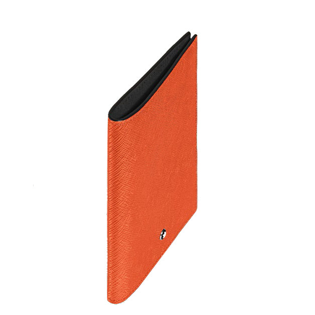 Porte-passeport Montblanc Sartorial en cuir mandarine 221356
