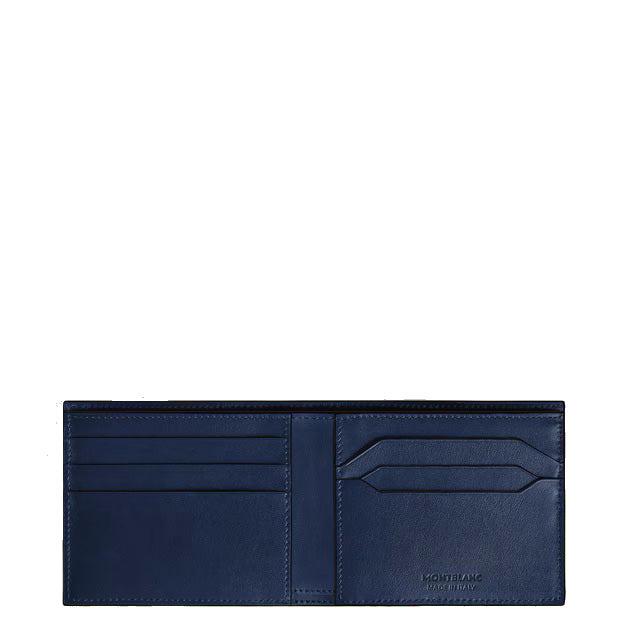 Portefeuille Montblanc 6 poches en cuir Meisterstück noir 221320