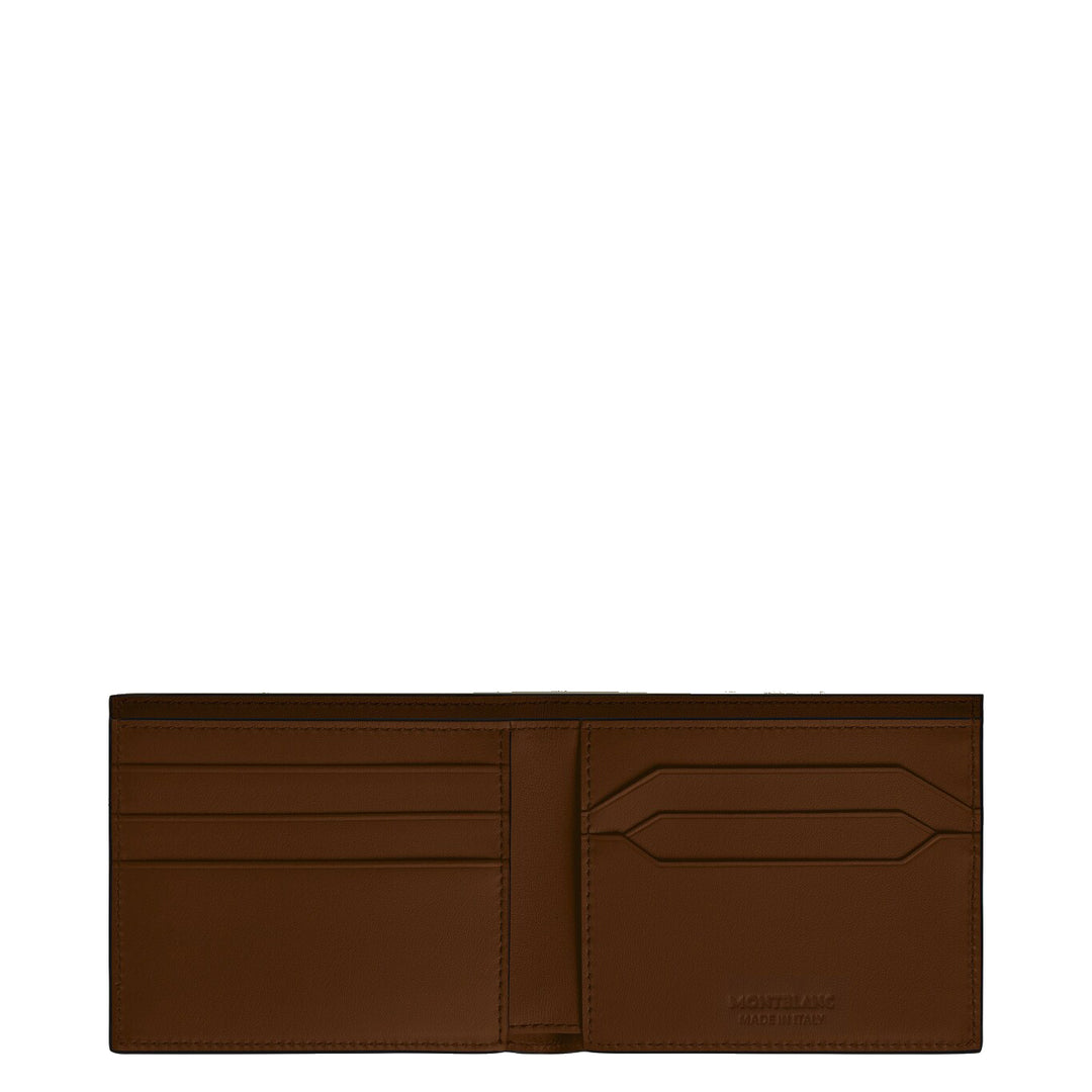 Portefeuille Montblanc 6 compartiments Meisterstück marron ombré 220315