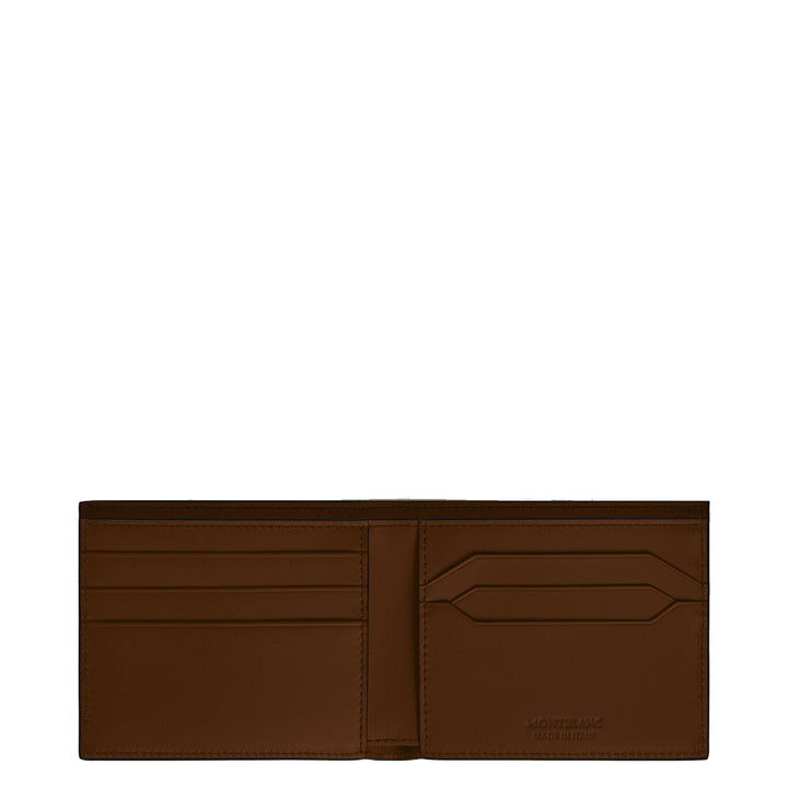 Portefeuille Montblanc 6 compartiments Meisterstück marron ombré 220315