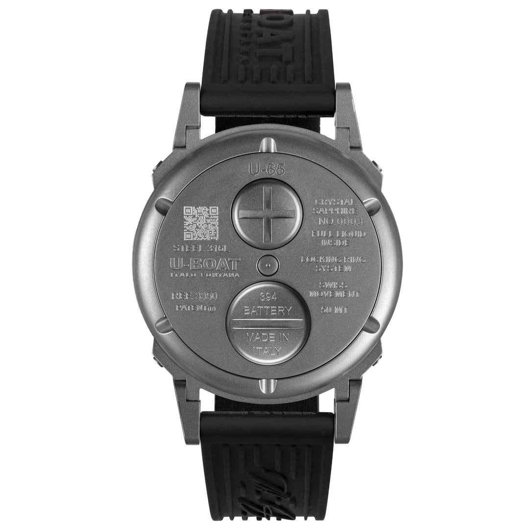 U-BOAT-Uhr U-65 SS GRÜN 44 mm skelettierter Quarzstahl 3350