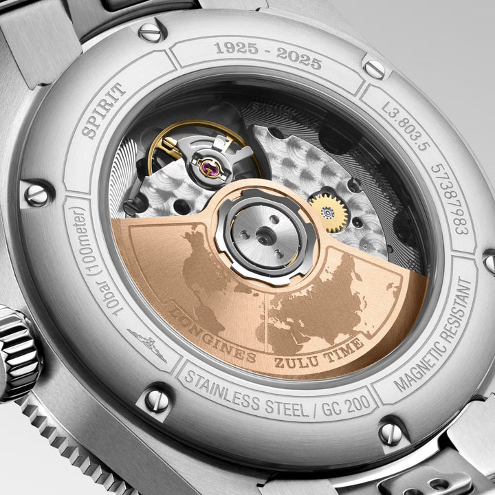 Longines Uhr Spirit Zulu Time 1925 39 mm Automatik Schwarzgold Stahl L3.803.5.53.6