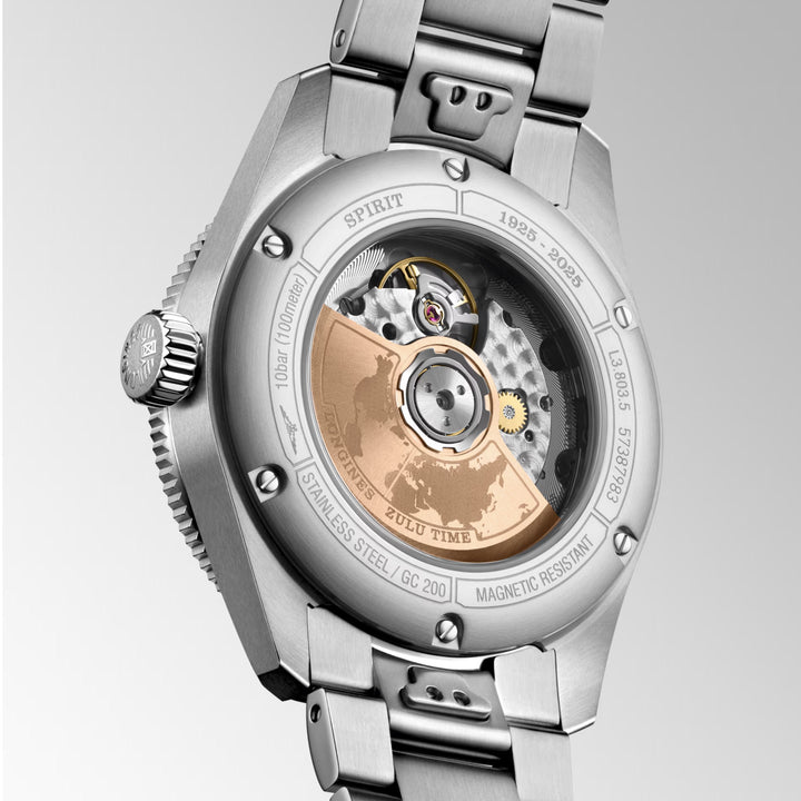 Longines Uhr Spirit Zulu Time 1925 39 mm Automatik Schwarzgold Stahl L3.803.5.53.6