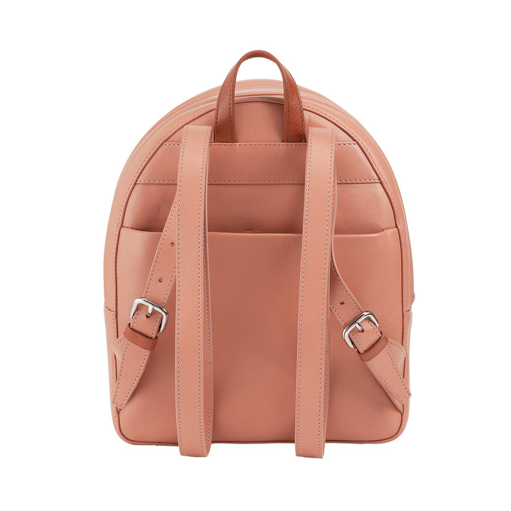 DUDU Bunter Sommerrucksack für Damen aus weichem Leder, mehrfarbiger Rucksack mit doppeltem Reißverschluss