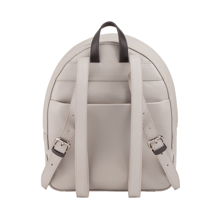 DUDU Bunter Sommerrucksack für Damen aus weichem Leder, mehrfarbiger Rucksack mit doppeltem Reißverschluss