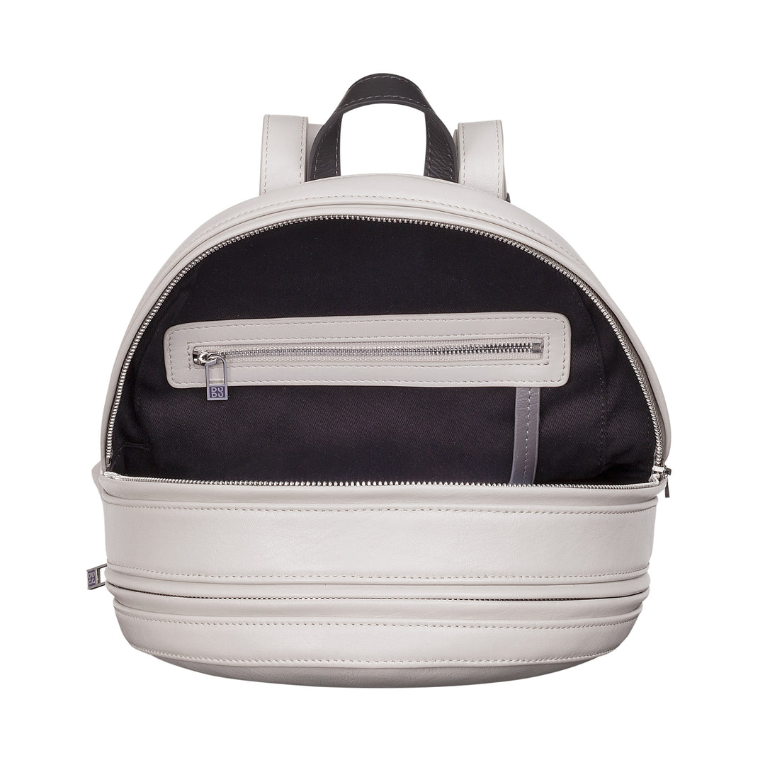 DUDU Bunter Sommerrucksack für Damen aus weichem Leder, mehrfarbiger Rucksack mit doppeltem Reißverschluss