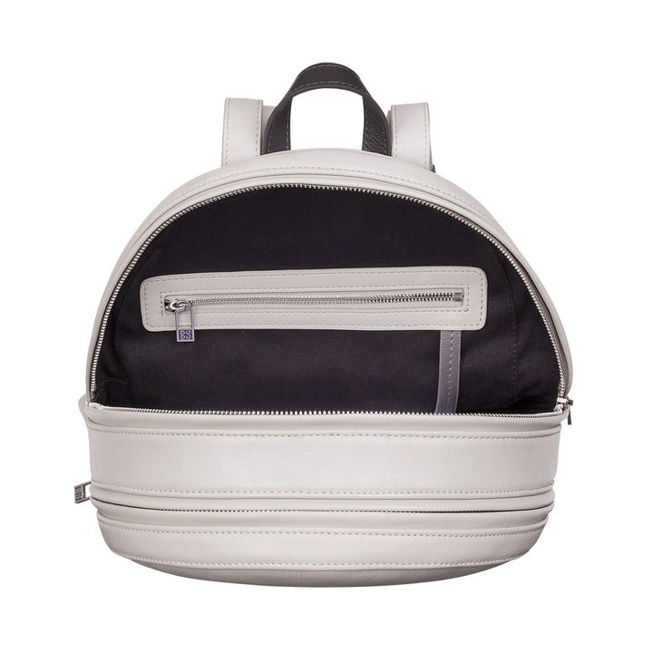 DUDU Bunter Sommerrucksack für Damen aus weichem Leder, mehrfarbiger Rucksack mit doppeltem Reißverschluss