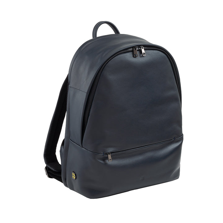 Dudu en cuir sac à dos homme porte femme 15l - sac à dos de voyage élégant et travail avec de la poche rembourrée pour ordinateur portable (jusqu'à 13 "), bretelles réglables et conception compacte