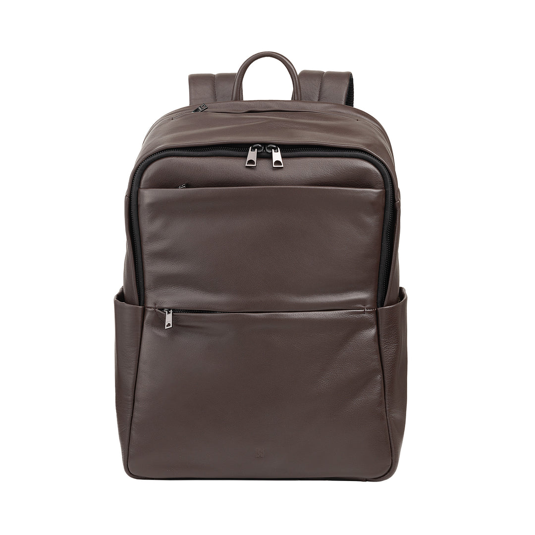 Dudu Leather Sac à dos homme femme Porta PC jusqu'à 15,6 "16 pouces MacBook, sac à dos de voyage à 20 litres, élégant sac à dos de travail multi-femmes