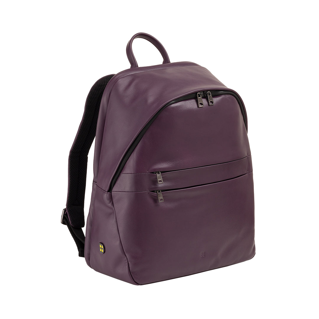 DUDU Sac à dos en cuir pour hommes et femmes, support PC jusqu&