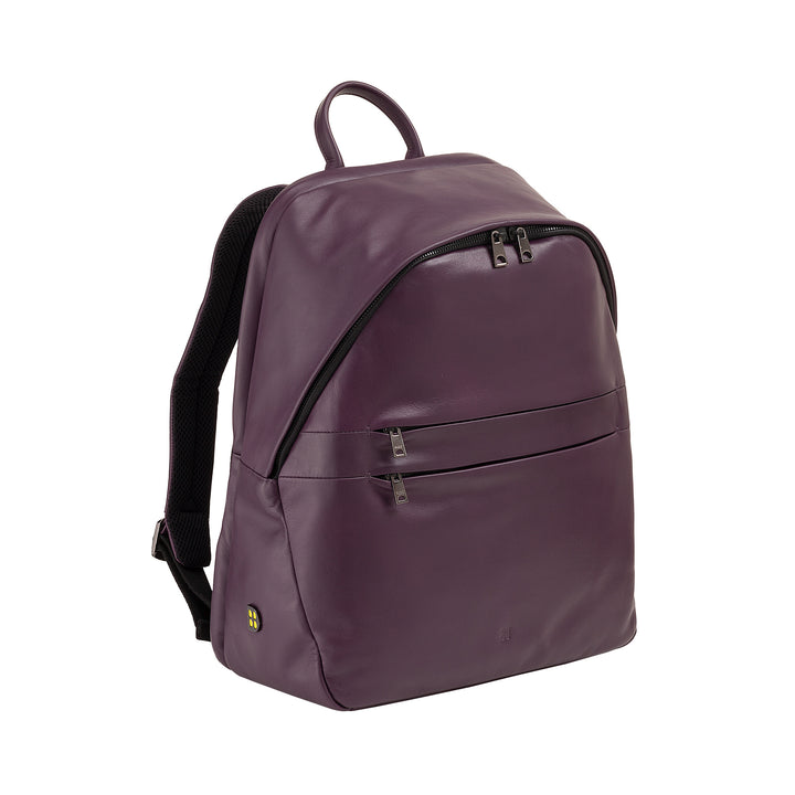 DUDU Sac à dos en cuir pour hommes et femmes, support PC jusqu&