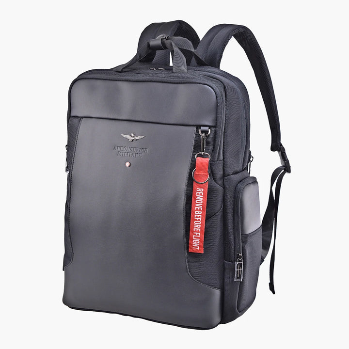 Aeronautica Militare Zaino uomo porta PC espandibile linea Bolt AM494-NE