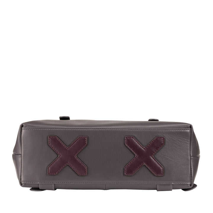 DUDU Zaino Colorato in Pelle da Uomo Donna, Zaino Grande Morbido 14L Multitasche Design Sportivo Casual
