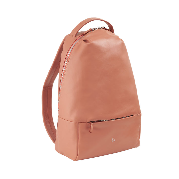 DUDU Herren-Sportrucksack aus mehrfarbigem Leder, weicher, farbiger Damen-Rucksack mit Diebstahlsicherungstasche