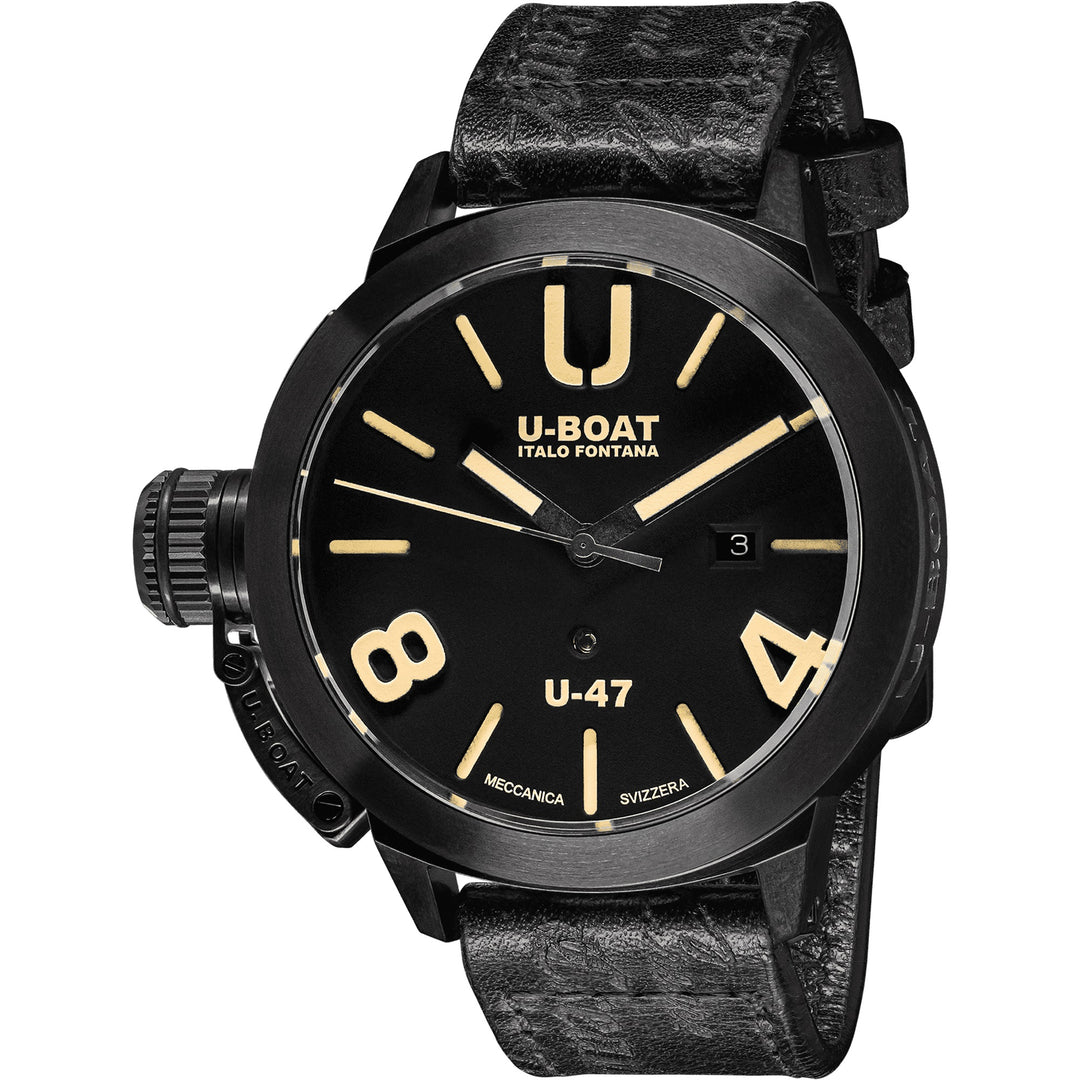 U-Boat Classic U-47 AB1 47mm Black Automatic Clock