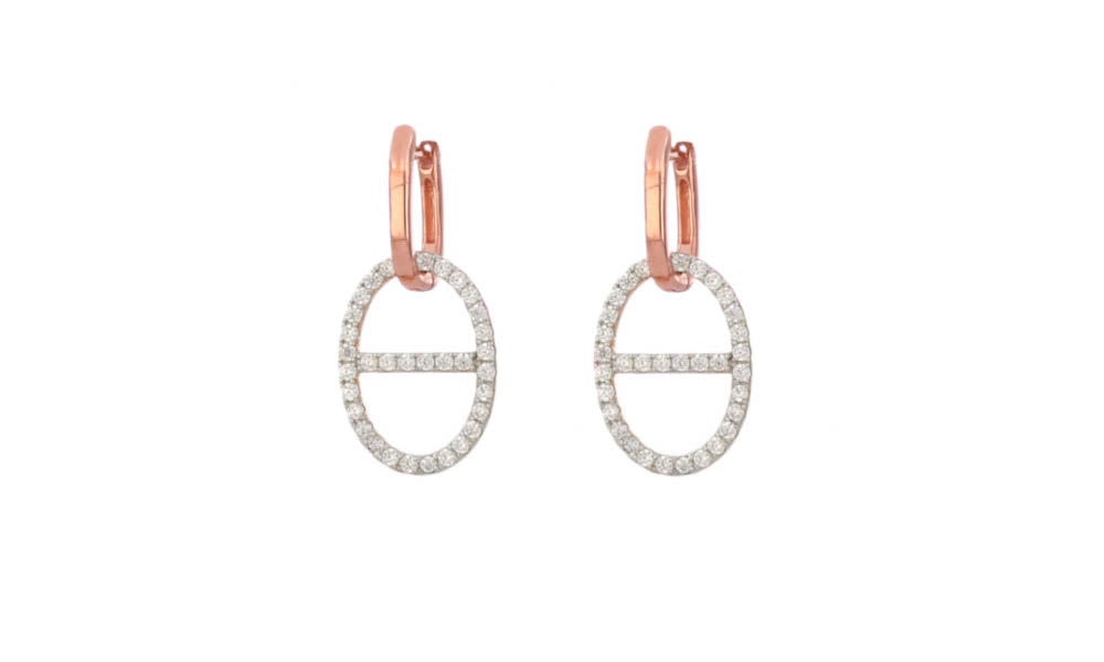 Hearts Milan Earrings Golden Hour Montenapoleone Collection 925 silver finish PVD rose gold 24916547