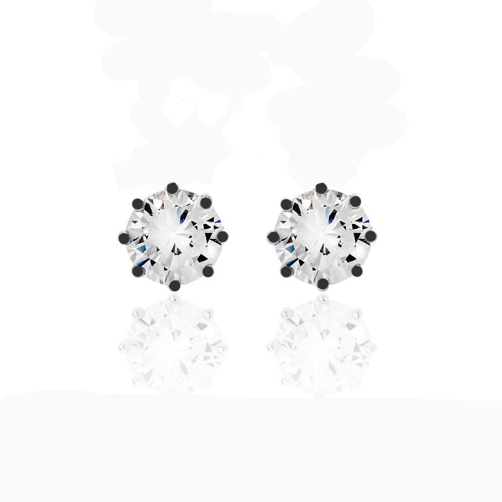 981 Jewels orecchini Glamour Stone argento 925 finitura PVD rutenio cubic zirconia OR56P Ru - Capodagli 1937