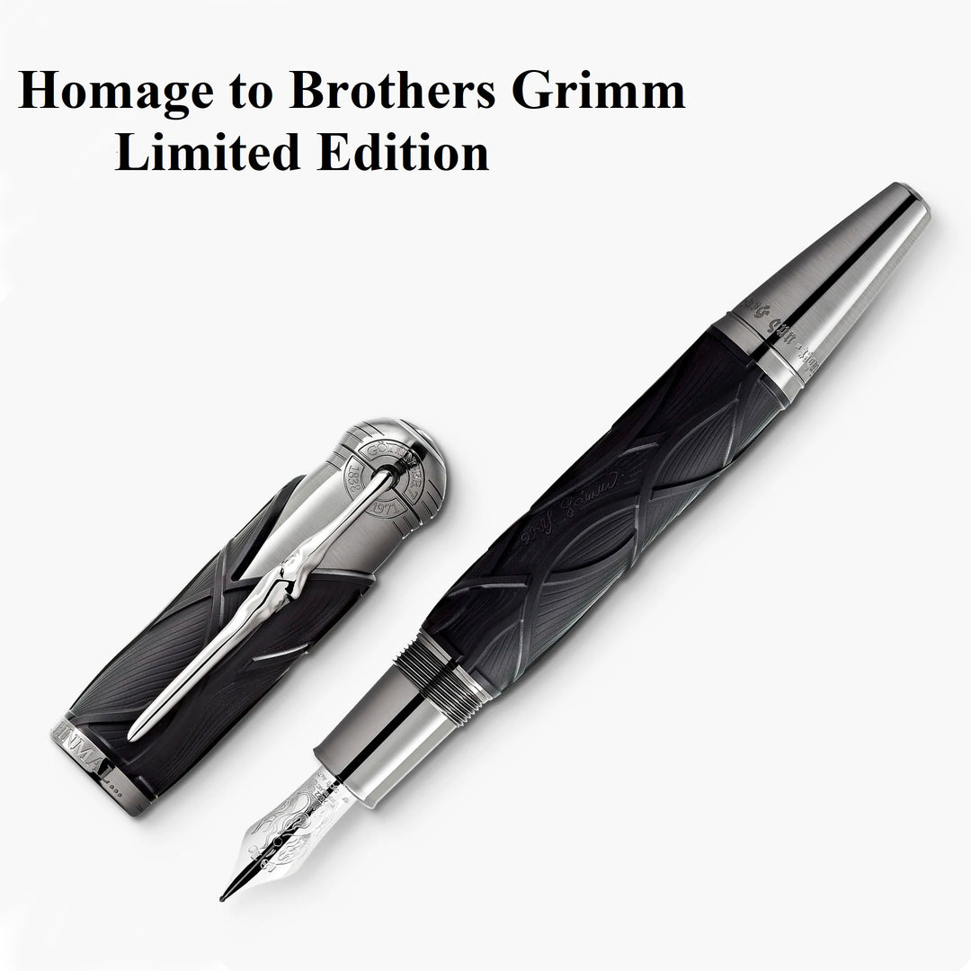 Montblanc ensemble 3 stylos Écrivains Edition2022 Brothers Grimm ( Stylo à bille + rouleau + sphère ) Édition limitée 128367