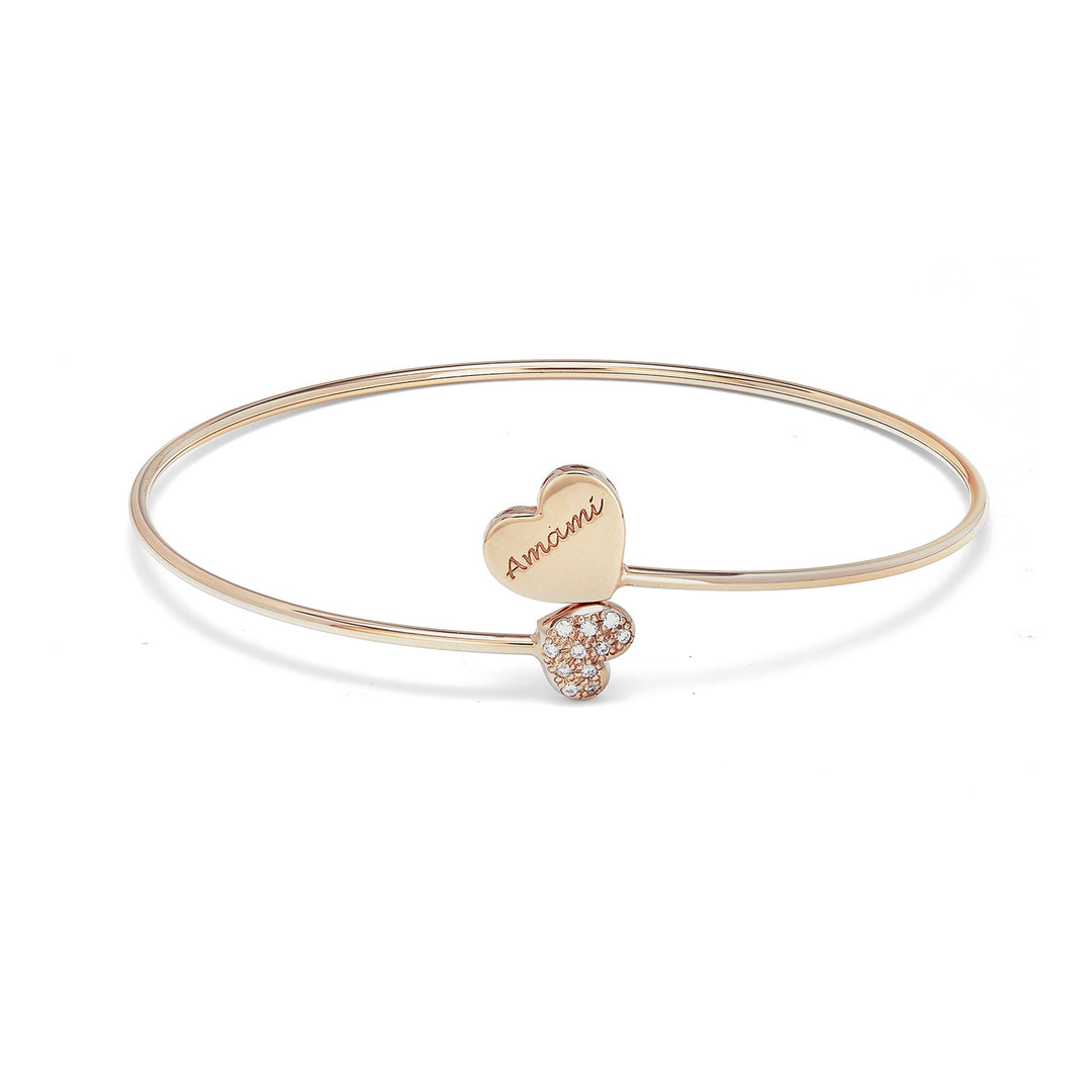 Golay Bracelet Slave "Love Me" With Hearts