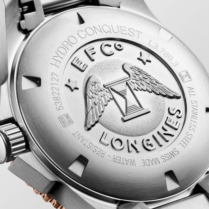 Longines orologio HydroConquest 39mm grigio automatico acciaio L3.780.3.78.6