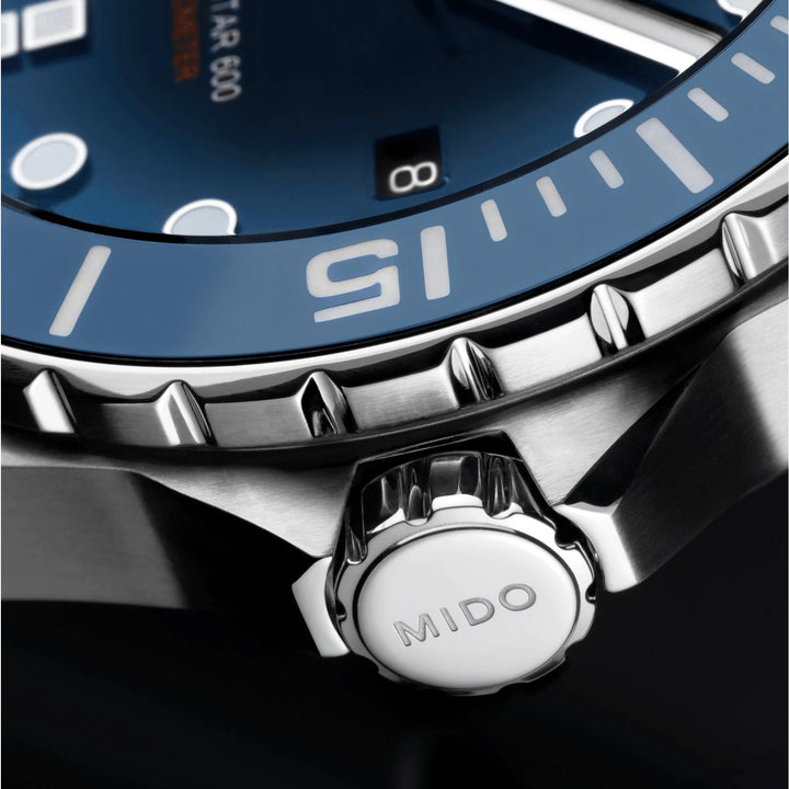 Mido orologio Ocean Star 600 Chronometer COSC 43,5mm blu automatico acciaio M026.608.11.041.01