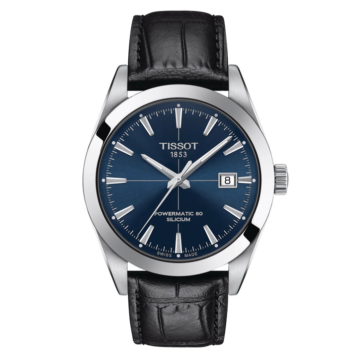 Tissot orologio Gentleman Powermatic 80 Silicium 40mm blu automatico acciaio T127.407.16.041.01