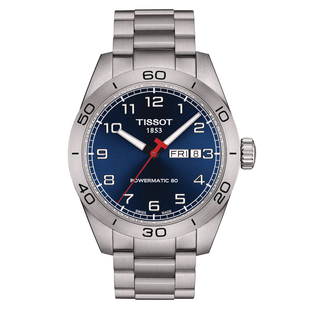Tissot orologio PRS 516 Powermatic 80 42mm blu automatico acciaio T131.430.11.042.00