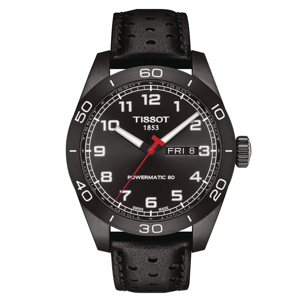 Tissot orologio PRS 516 Powermatic 80 42mm nero automatico acciaio finitura PVD nero T131.430.36.052.00