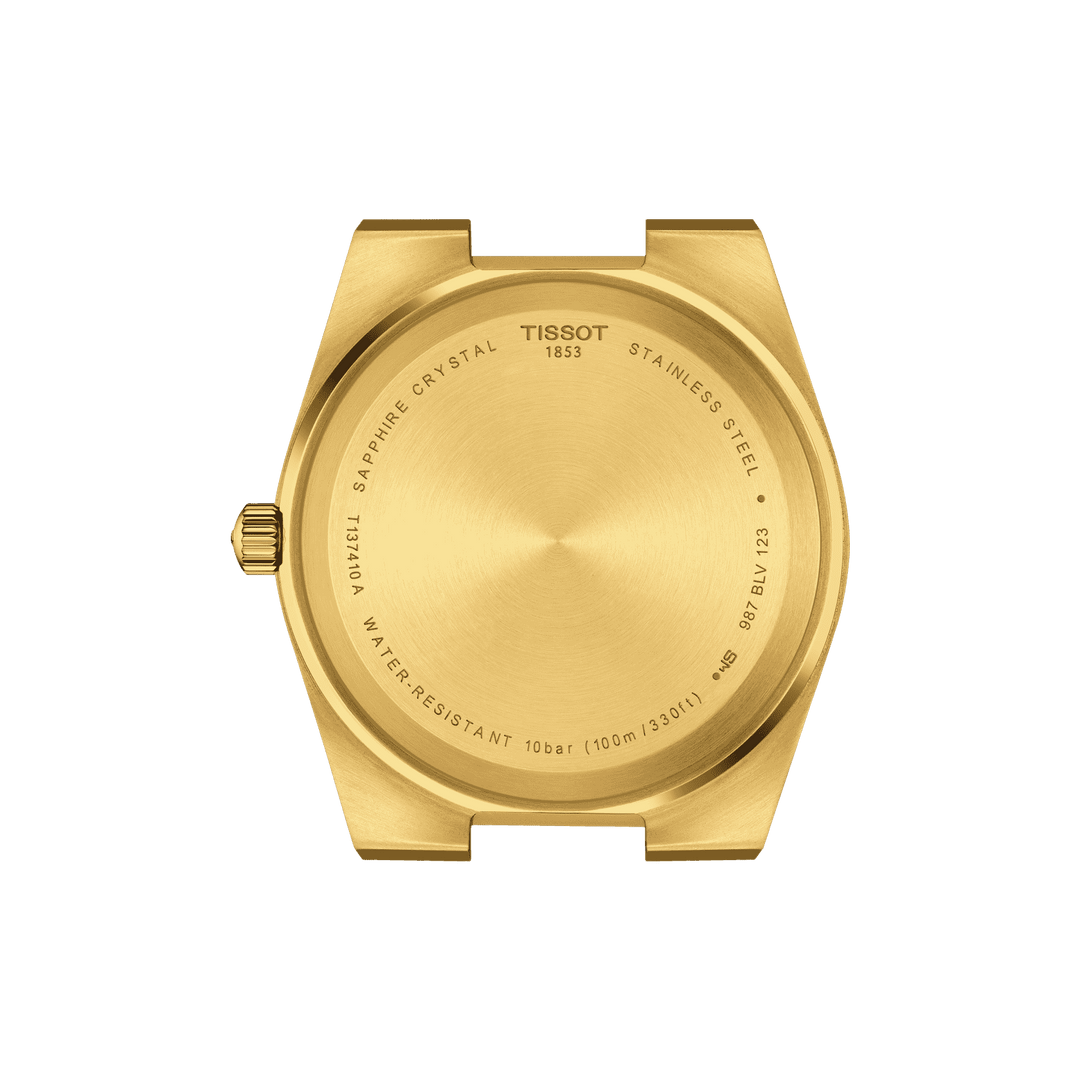 Tissot orologio PRX 39,5mm champagne quarzo acciaio finitura PVD oro giallo T137.410.33.021.00