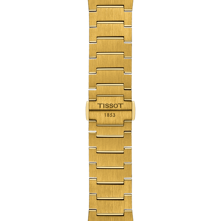 Tissot orologio PRX 39,5mm champagne quarzo acciaio finitura PVD oro giallo T137.410.33.021.00