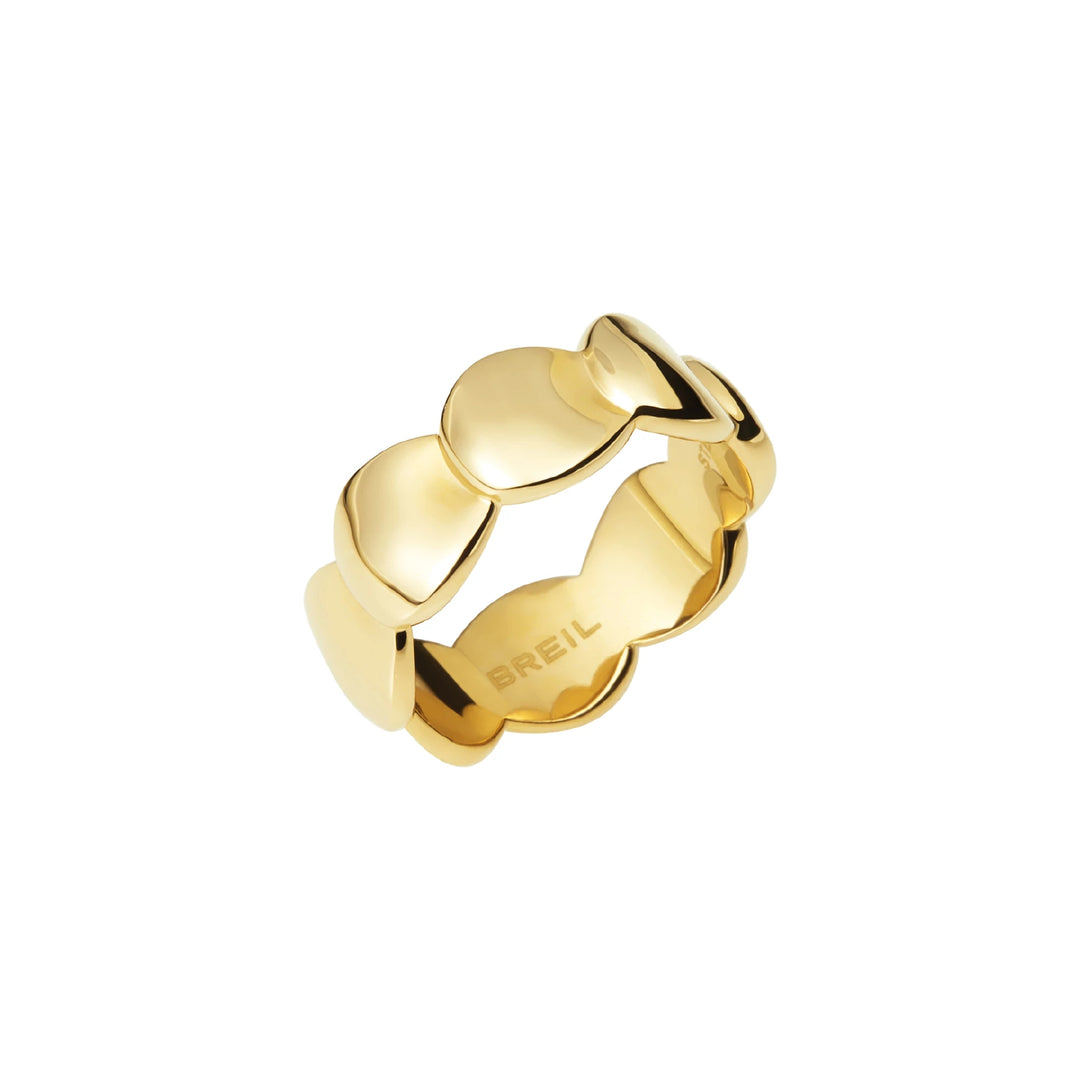 Breil Fedine Ring B Whisper Stahl Finish ip Gold TJ3240