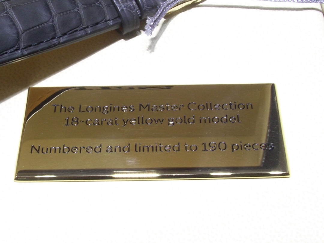 Longines orologio The Longines Master Collection 190th Anniversary Limited Edition 40mm grigio oro 18kt automatico L2.793.6.73.2