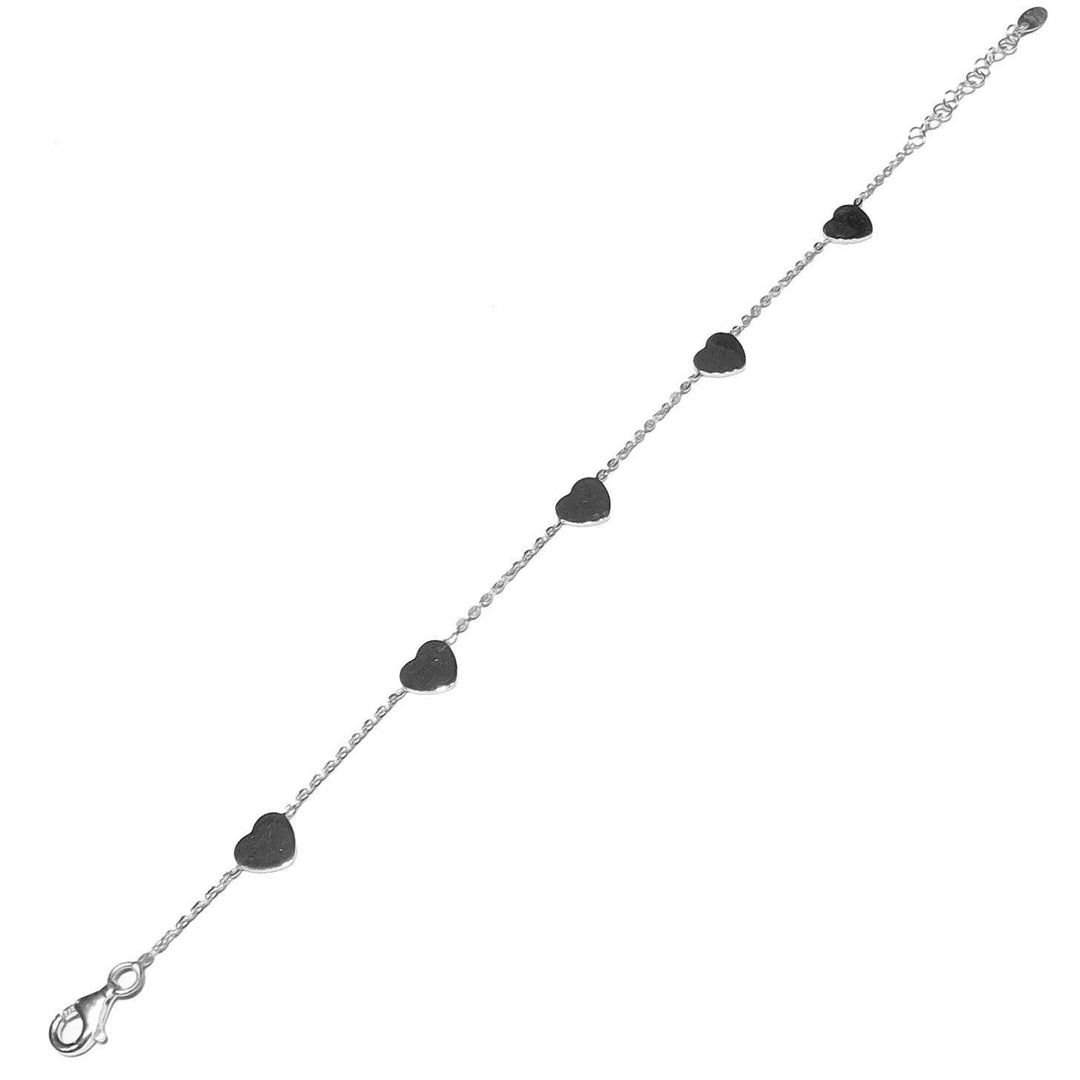 Capodagli bracciale 5 Cuori argento 925 CPD-BRA-ARG-0003-B - Capodagli 1937