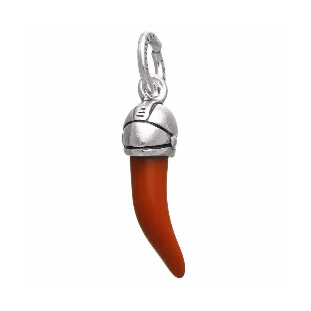 Giovanni Raspini Charm Horn Red Helmet Motorcycle Silver 925 10993