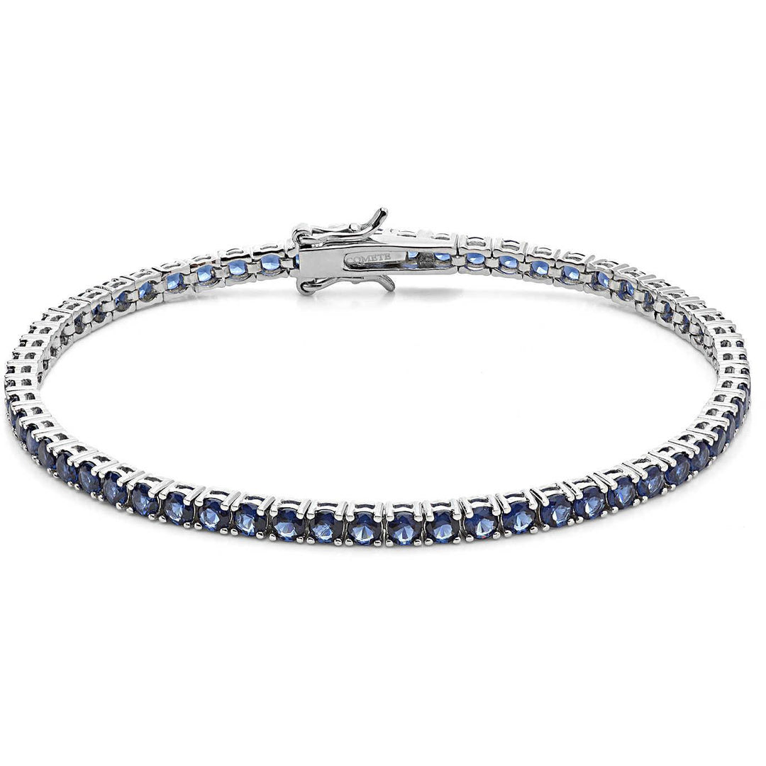 Comete bracciale Tennis argento 925 zirconi blu UBR 988 M18 - Capodagli 1937